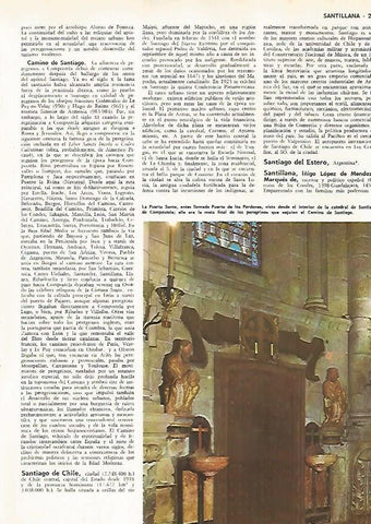 LAMINA MONITOR 0651: Puerta Santa de la Catedral de Santiago de Compostela