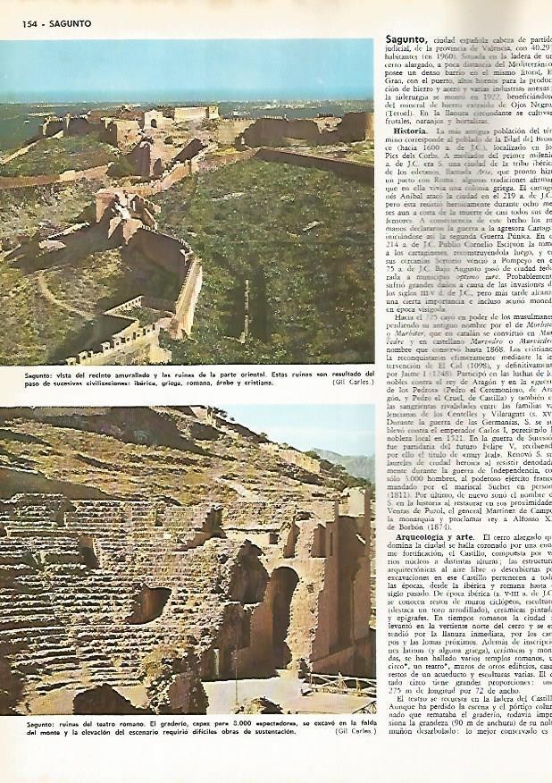 LAMINA MONITOR 0638: Muralla oriental y teatro de Sagunto