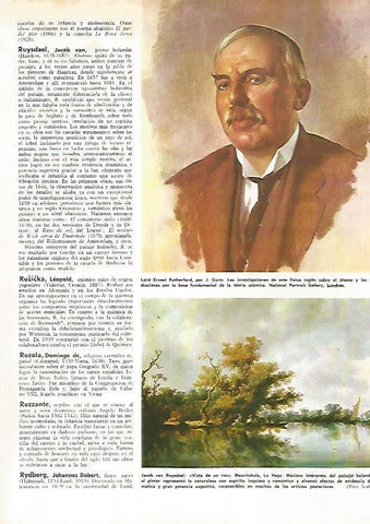 LAMINA MONITOR 0637: Lord Ernest Rutherford, por J. Gunn