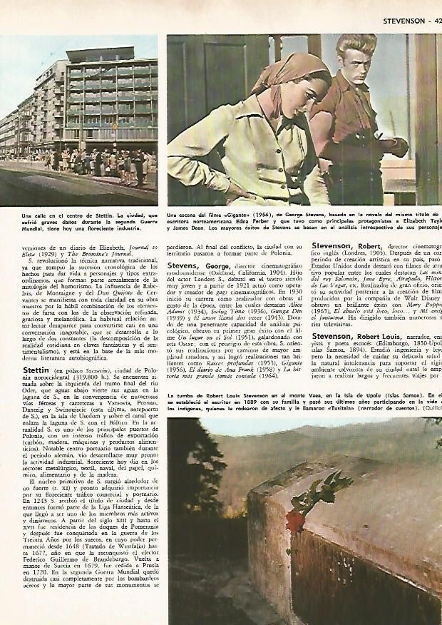 LAMINA MONITOR 0676: Calle de Stettin y escena del film Gigante