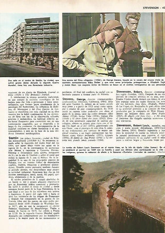 LAMINA MONITOR 0676: Calle de Stettin y escena del film Gigante