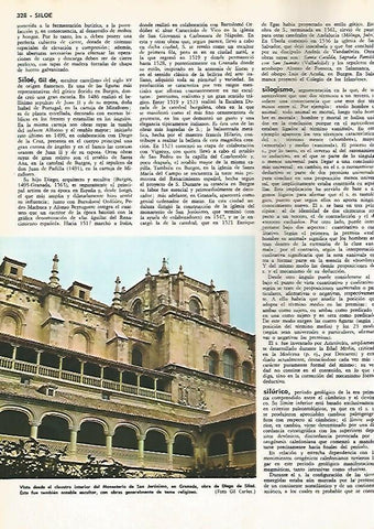 LAMINA MONITOR 0664: Claustro del Monasterio de San Jeronimo en Granada