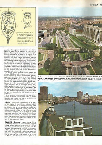 LAMINA MONITOR 0635: Vista de Rotterdam y puerto