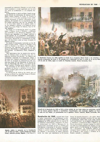 LAMINA MONITOR 0608: Revolucion de 1848 en Paris