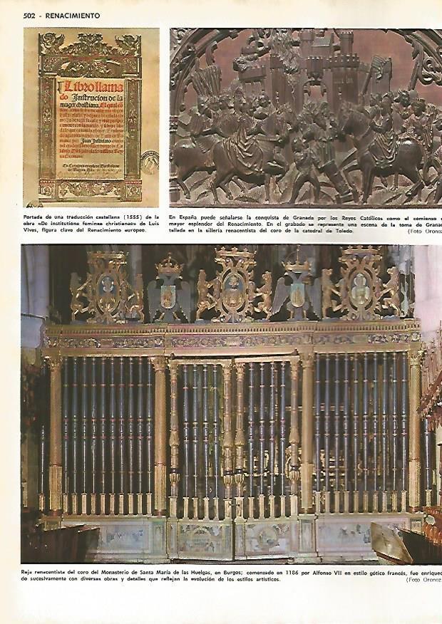 LAMINA MONITOR 0598: Reja del Coro del Monasterio de Santa Maria de las Huelgas