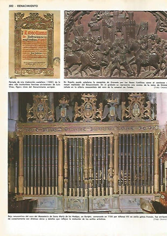 LAMINA MONITOR 0598: Reja del Coro del Monasterio de Santa Maria de las Huelgas