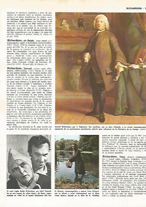 LAMINA MONITOR 0611: Samuel Richardson, por Highmore