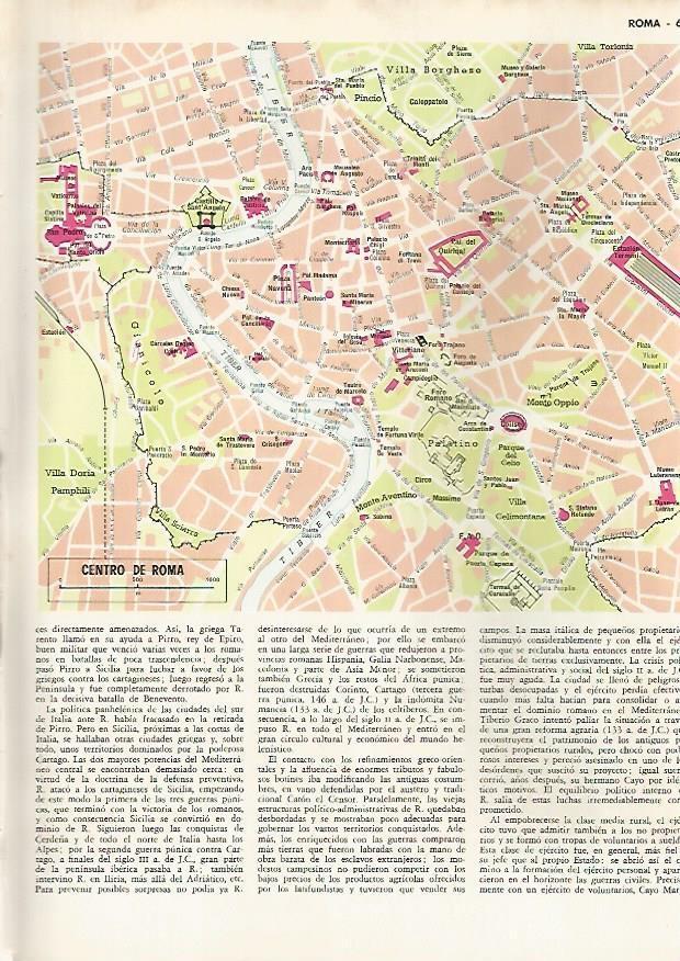LAMINA MONITOR 0624: Plano del centro de Roma