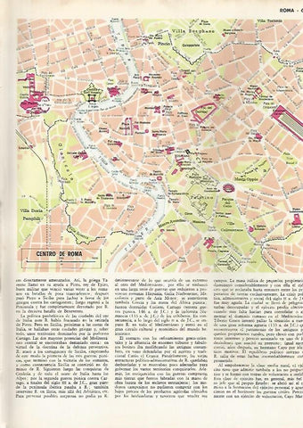 LAMINA MONITOR 0624: Plano del centro de Roma