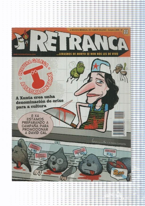 Revista Retranca: num 11 (oct 2008). Revista mensual de humor galego