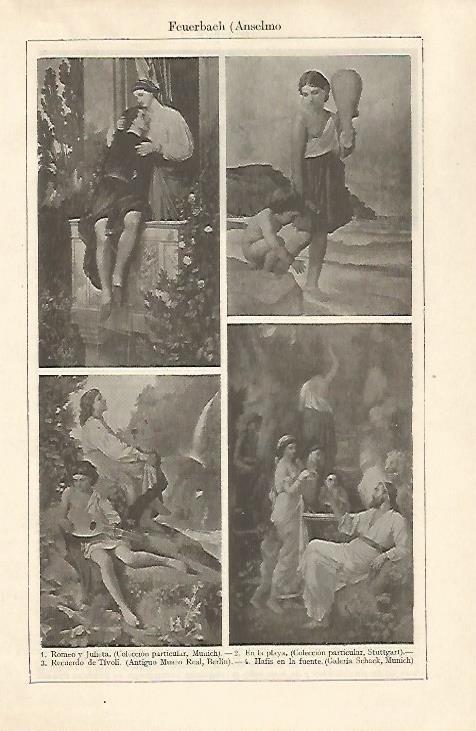 LAMINA ESPASA 32669: Obras por Anselmo Feuerbach