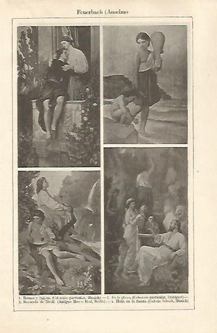 LAMINA ESPASA 32669: Obras por Anselmo Feuerbach