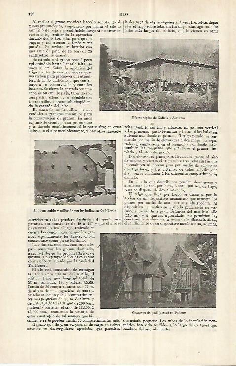 LAMINA ESPASA 33001: Silo de Nigeria y graneros de padi 