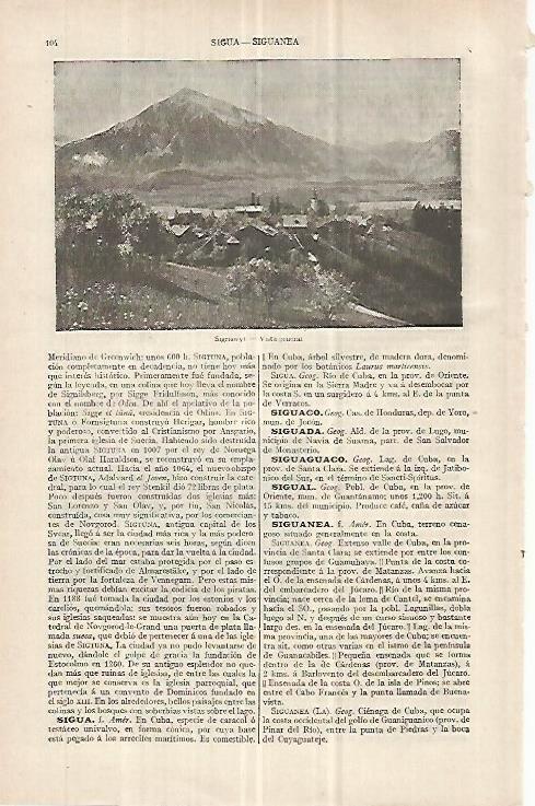 LAMINA ESPASA 32987: Vista de Sigriswyl,Suiza