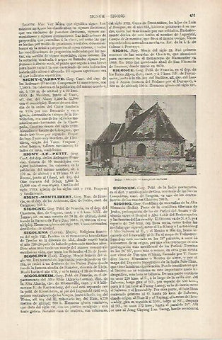 LAMINA ESPASA 32986: Iglesia antigua de Signy-L'Abbaye, Francia