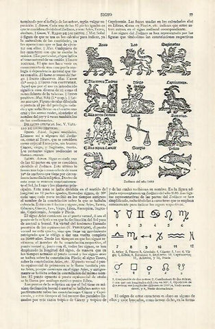 LAMINA ESPASA 32982: Zodiaco del año 1489