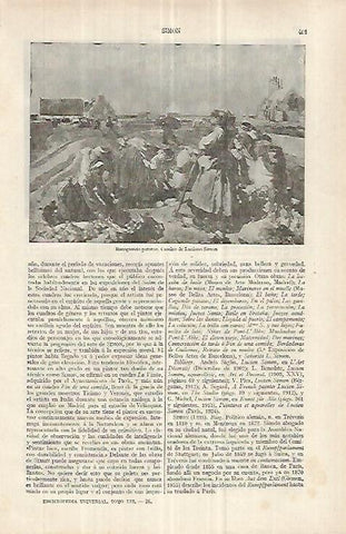 LAMINA ESPASA 33038: Recogiendo patatas, por L. simon