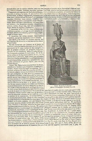LAMINA ESPASA 32934: Estatua del dios Osiris