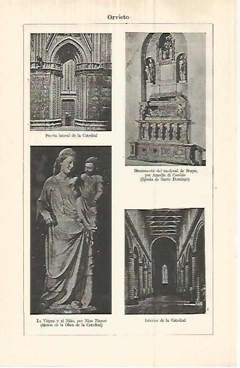 LAMINA ESPASA 32929: Orvieto, Italia