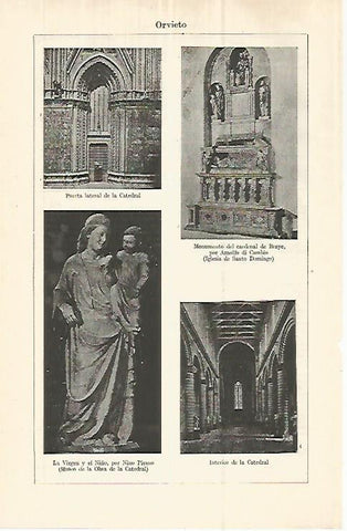 LAMINA ESPASA 32929: Orvieto, Italia