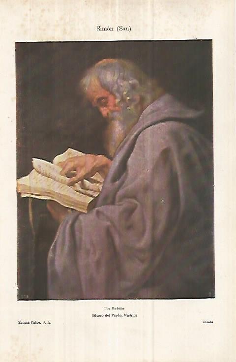 LAMINA ESPASA 33040: San Simon,por Rubens
