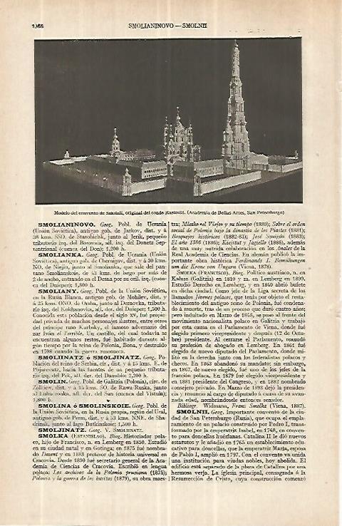 LAMINA ESPASA 33132: Maqueta del Convento de Simoinii