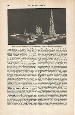 LAMINA ESPASA 33132: Maqueta del Convento de Simoinii