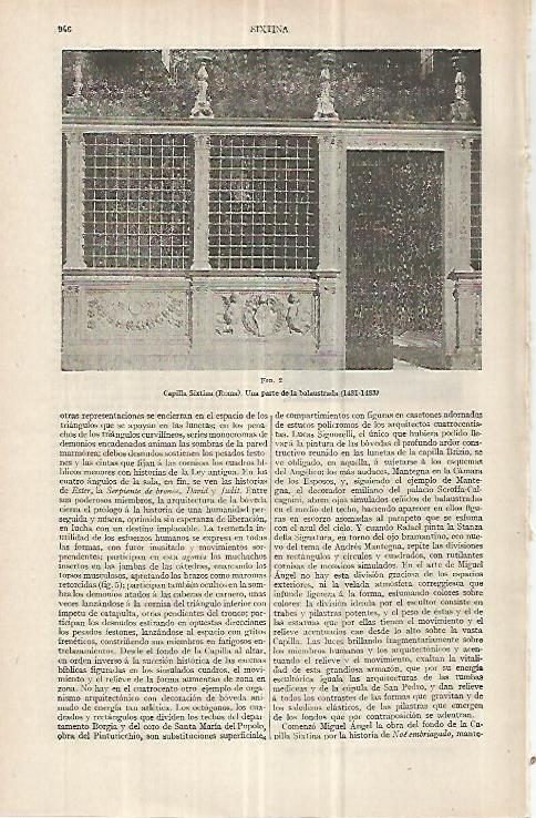 LAMINA ESPASA 33113: Balaustrada de la Capilla Sixtina
