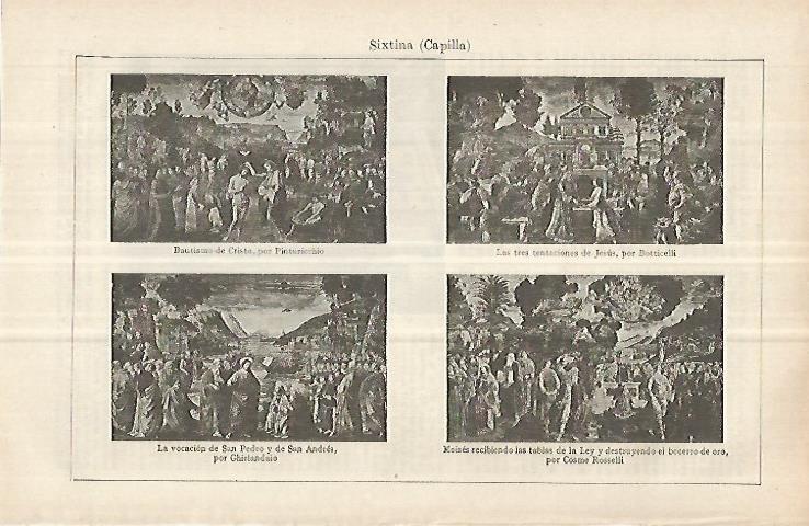 LAMINA ESPASA 33110: Detalles de la Capilla Sixtina