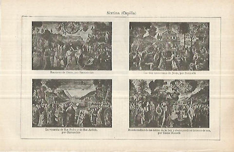 LAMINA ESPASA 33110: Detalles de la Capilla Sixtina