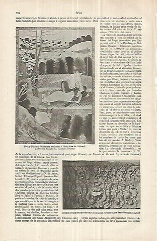 LAMINA ESPASA 33107: Siva y Parvati, por Mola Ram de Gahrwal