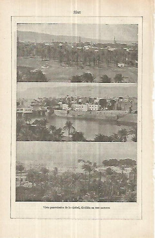 LAMINA ESPASA 33106: Vistas de Siut, Egipto