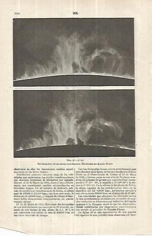 LAMINA ESPASA 33161: Fotografia de protuberancia cedida por el padre Rodes