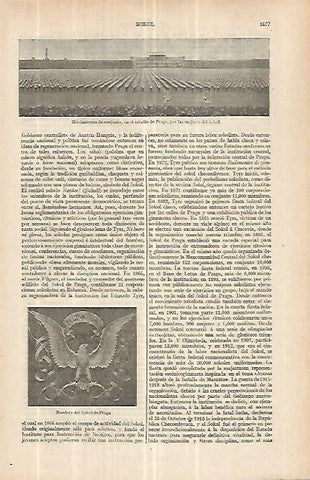 LAMINA ESPASA 33154: Mujeres del Solsol en el estadio de Praga