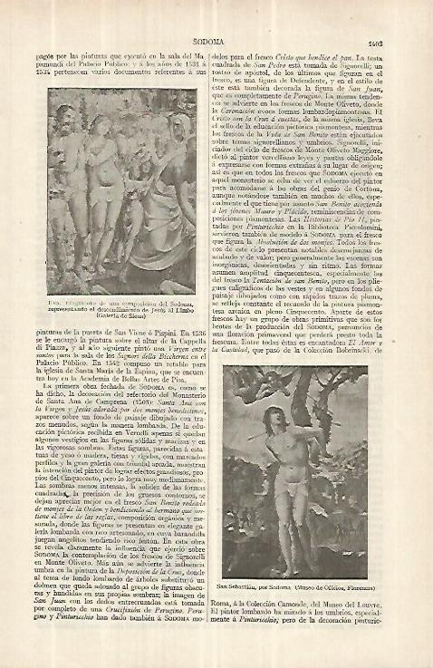 LAMINA ESPASA 33143: San Sebastian, por Sodoma