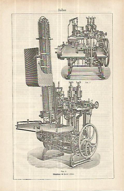 LAMINA ESPASA 33137: Maquina de hacer sobres