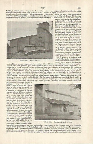 LAMINA ESPASA 33135: Iglesia de Rozas en el Valle de Soba, Cantabria