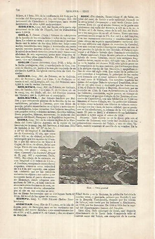 LAMINA ESPASA 33067: Vista de Sion, Suiza