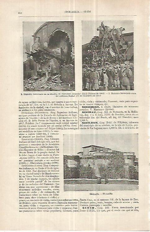 LAMINA ESPASA 33065: Accidente de tren en Hartcourt, Irlanda