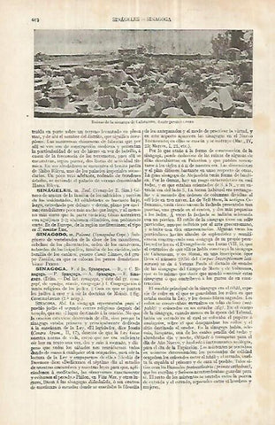LAMINA ESPASA 33050: Ruinas de la sinagoga de Cafarnaum, Israel