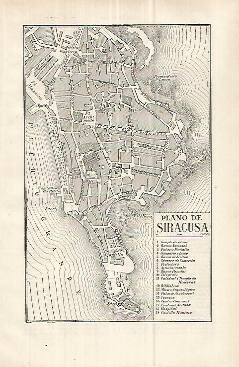 LAMINA ESPASA 33073: Plano de Siracusa en Sicilia