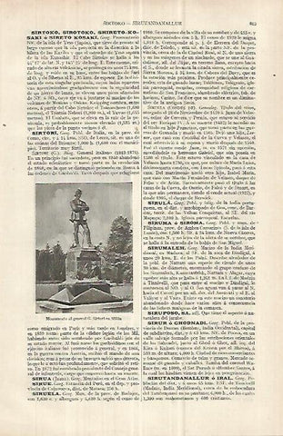 LAMINA ESPASA 33084: Monumento a G. Sirtori en Milan