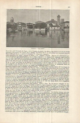 LAMINA ESPASA 33083: Vista general de Sirmione, Italia