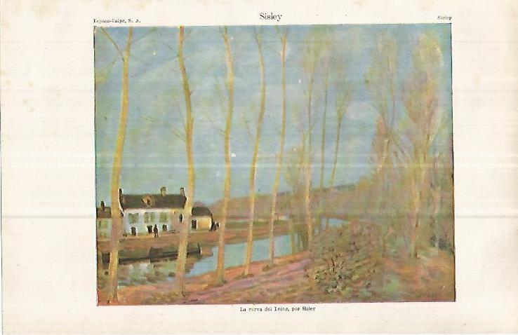 LAMINA ESPASA 33087: La cueva del Loing, por Sisley