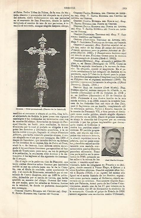 LAMINA ESPASA 32758: Cruz procesional de la Catedral de Orense