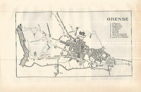 LAMINA ESPASA 32754: Plano de Orense