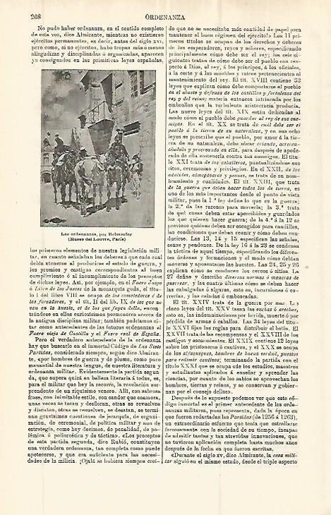 LAMINA ESPASA 32748: Los ordenanzas, por Meissouier