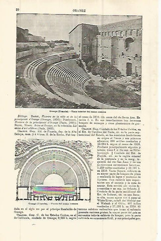 LAMINA ESPASA 32735: Teatro romano de Orange, Francia