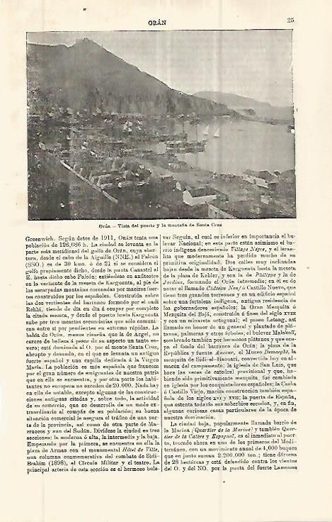 LAMINA ESPASA 32733: Puerto de Oran