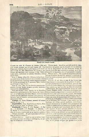 LAMINA ESPASA 32789:  Paisaje,por Joaquin Patinir